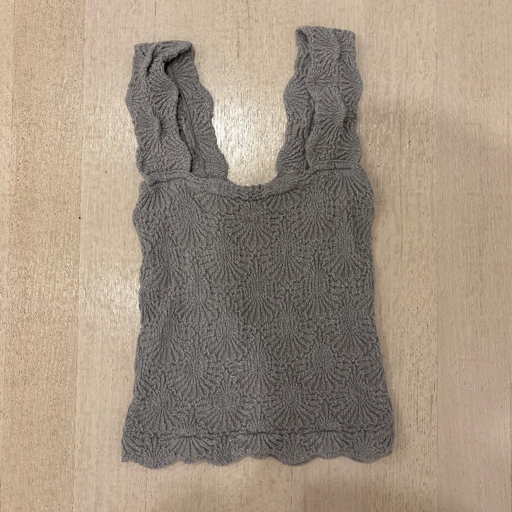 Intimately by Free People Love Letter Cami Silver Lining XS/S
